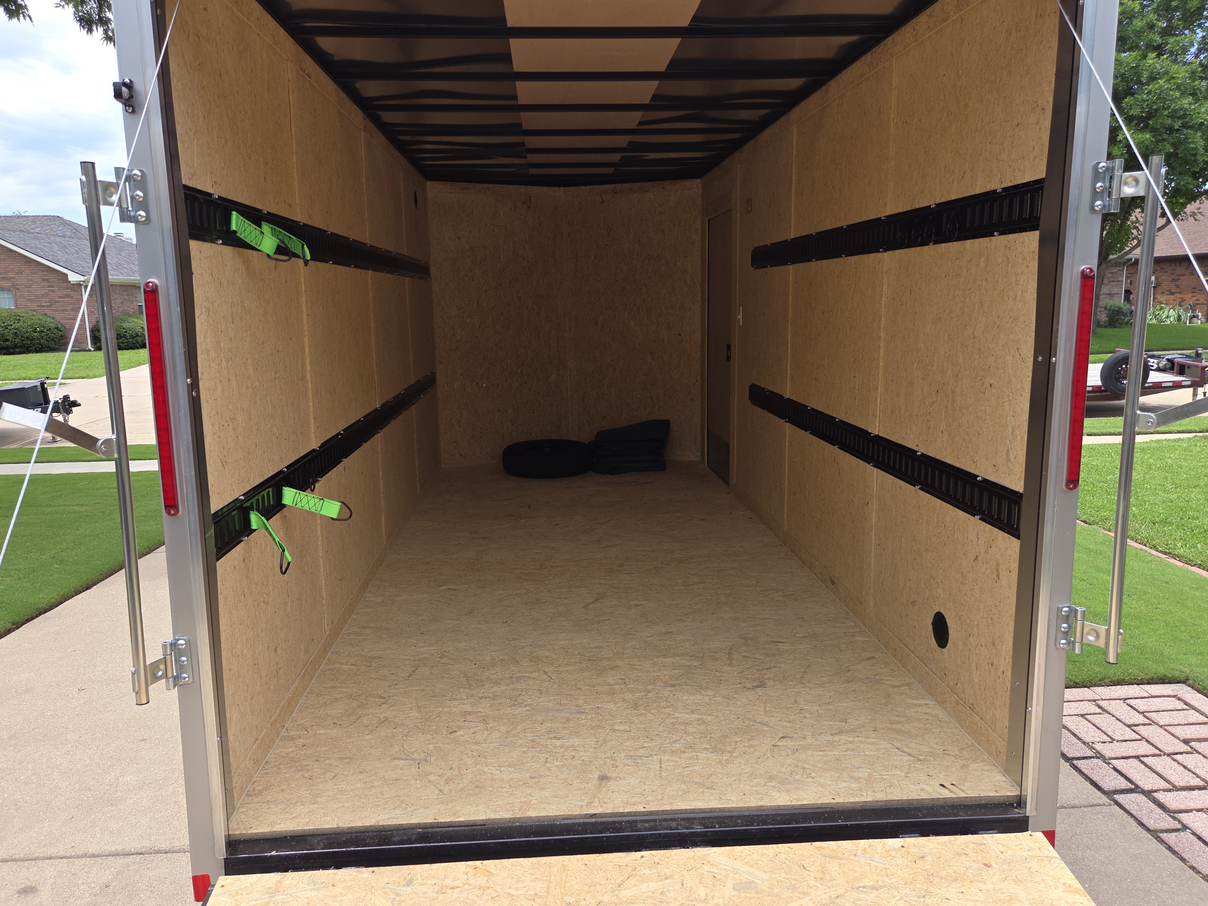 Enclosed trailer for rent in Burleson, TX — Compass 7x16 weatherproof cargo trailer