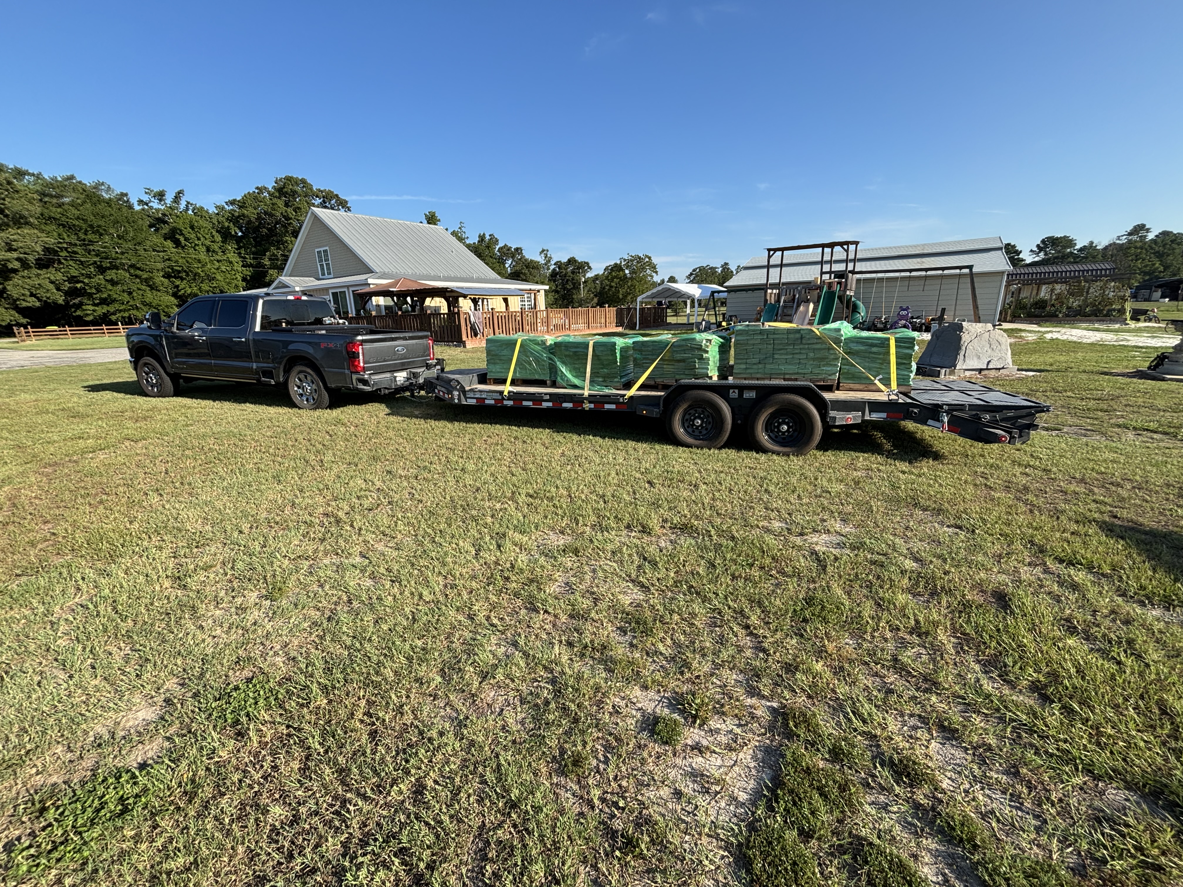 22ft Ironbull equipment trailer side view