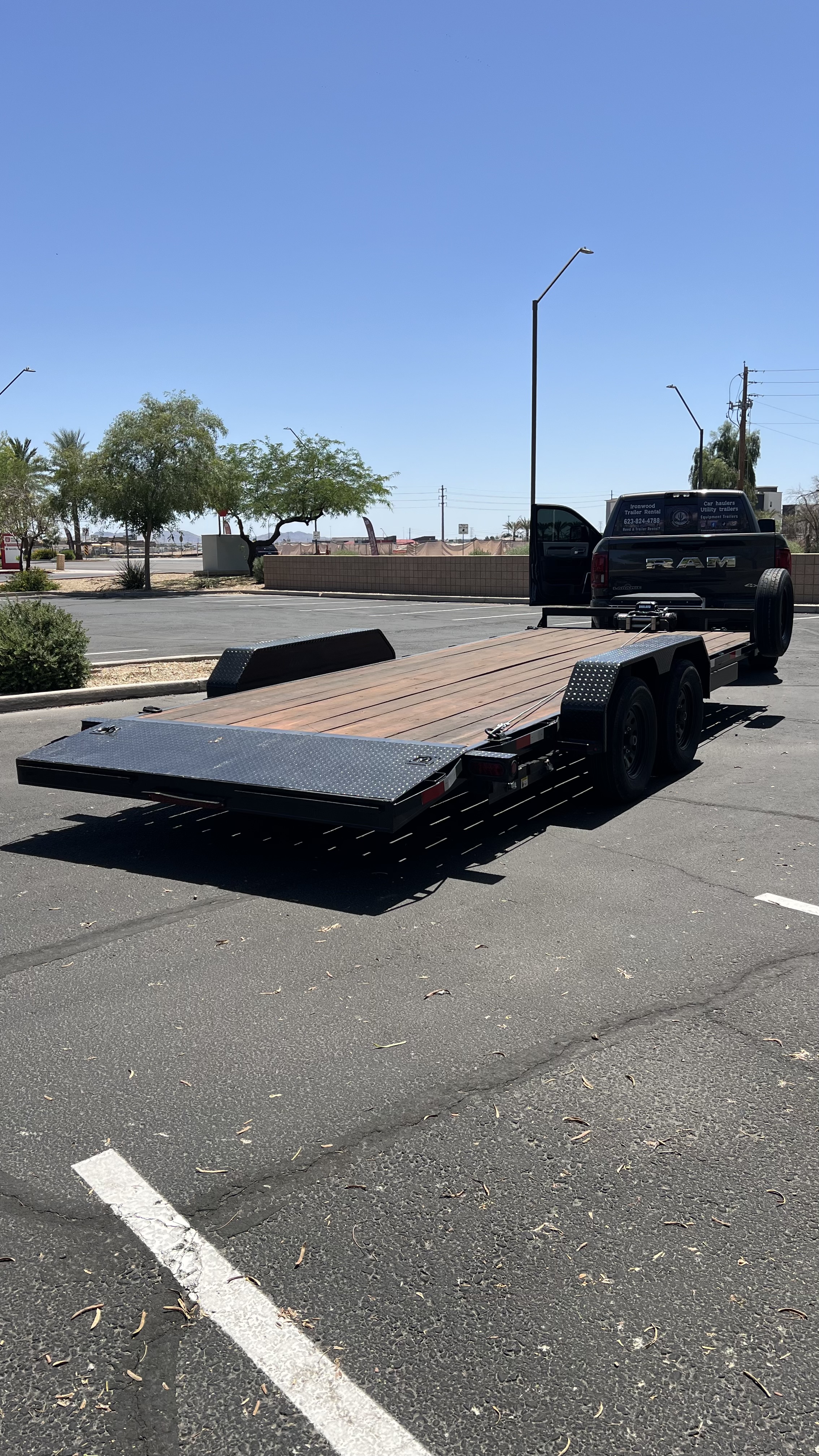Ironwood Trailer Rental car hauler and utility trailers available for rent in Goodyear, AZ