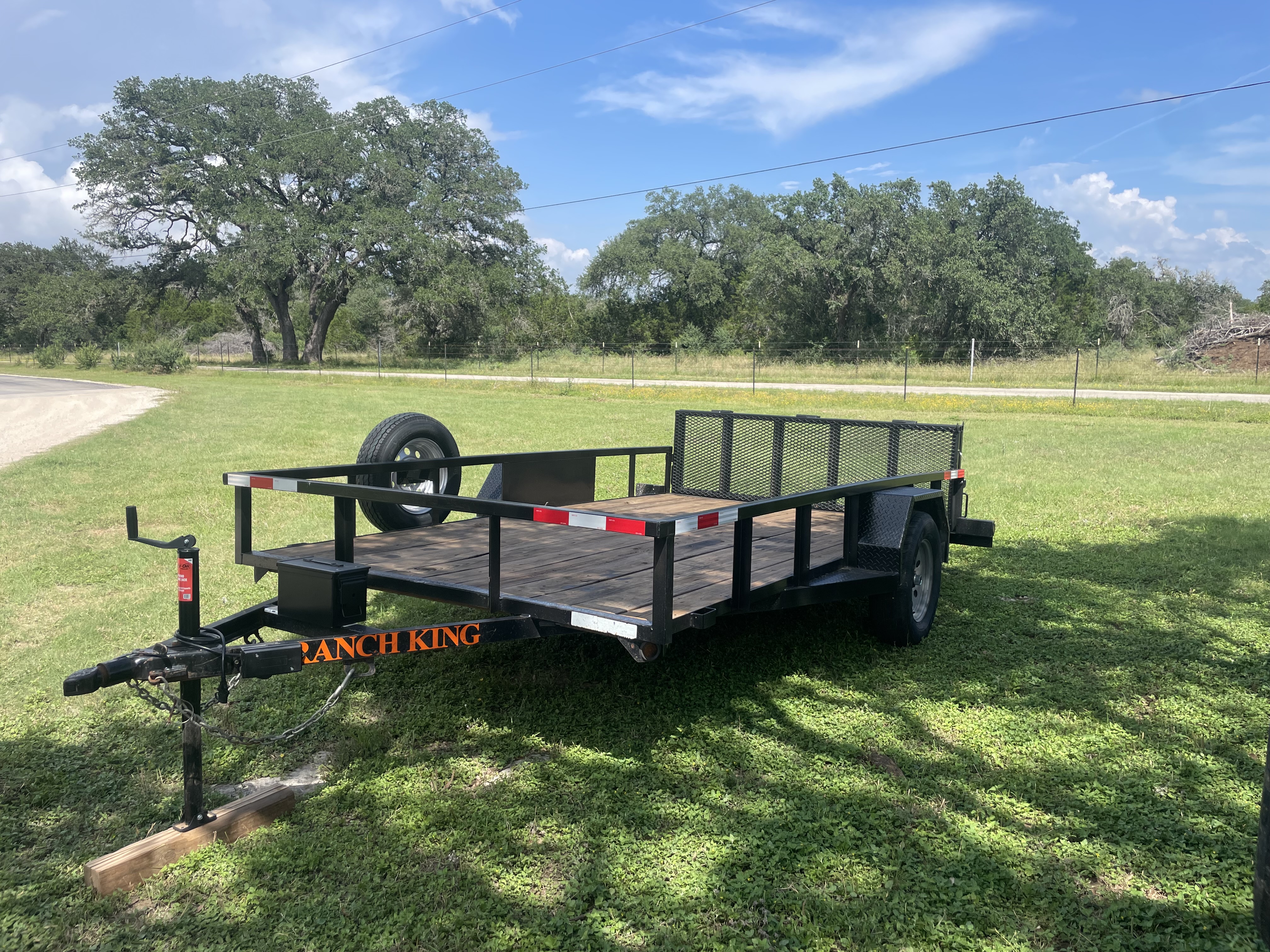 Utility trailer available for rent in New Braunfels, TX