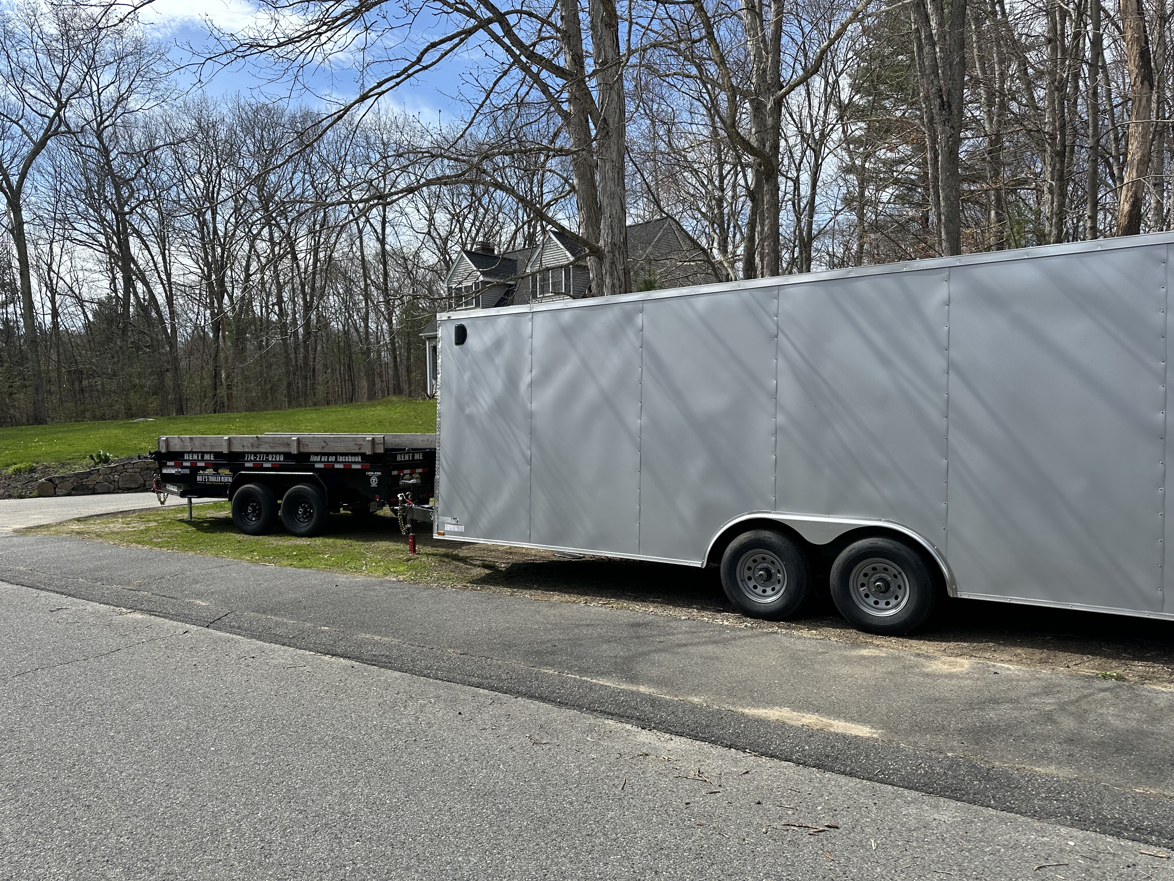 Enclosed cargo trailer with weatherproof design for secure transport
