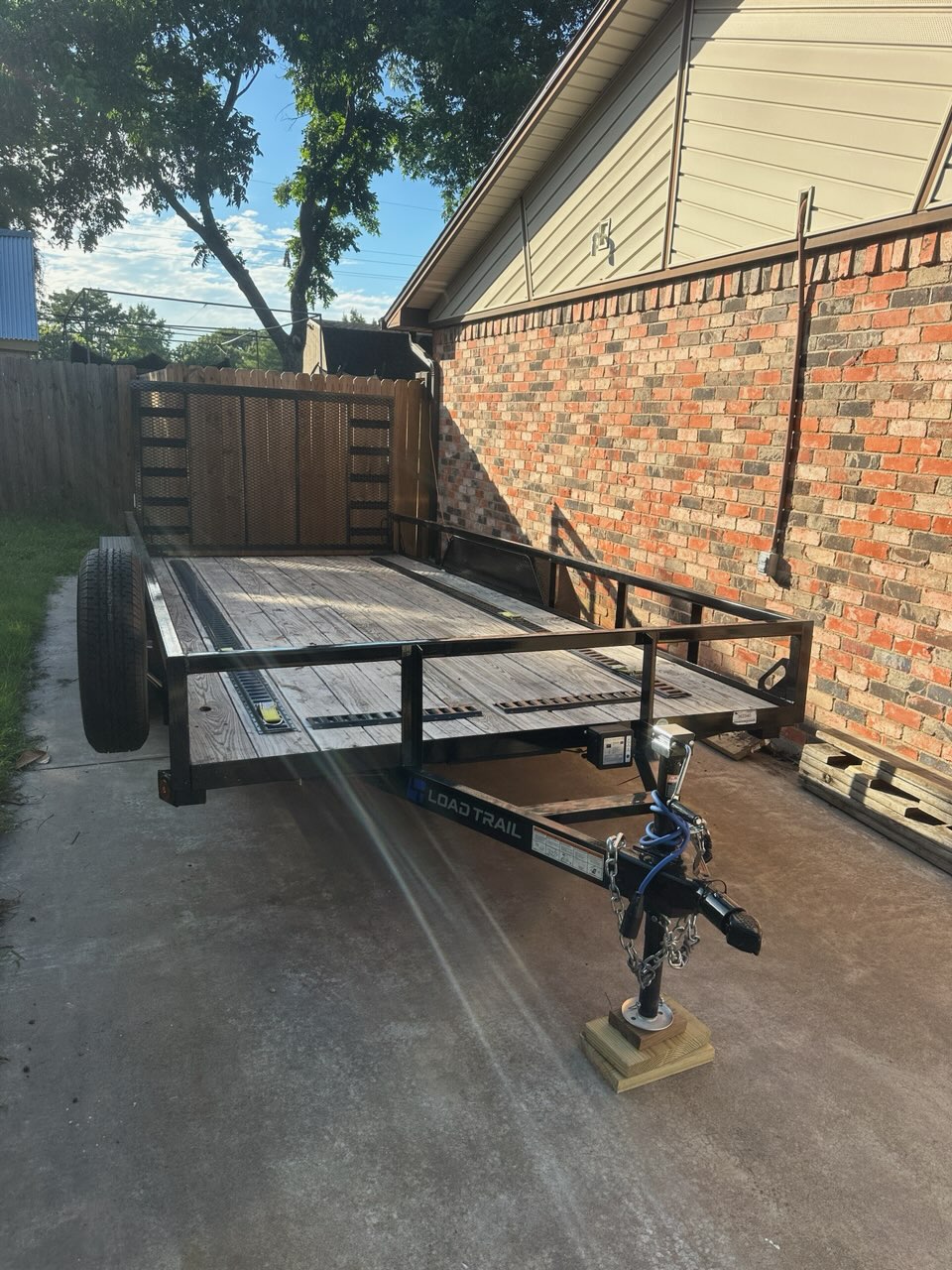 Load Trail utility trailer available for daily, weekly, or monthly rental in Burleson, TX