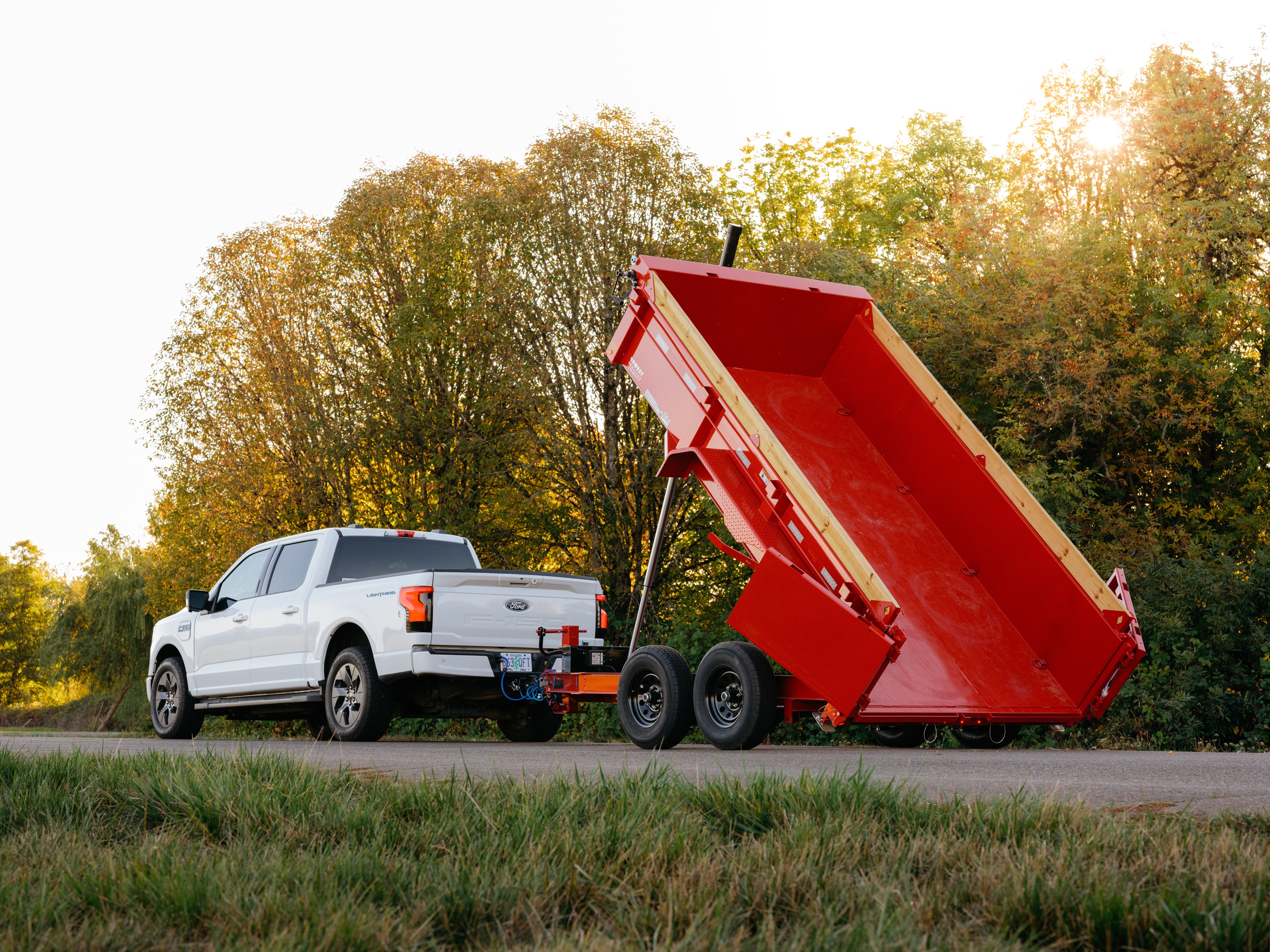 Red Wagon Rentals trailer ready for pickup
