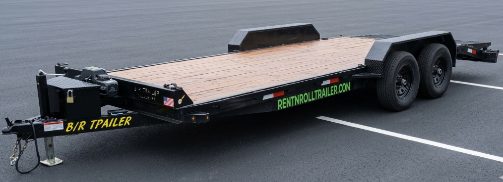 Trailer ready for rental at Rent-N-Roll Trailer Co.