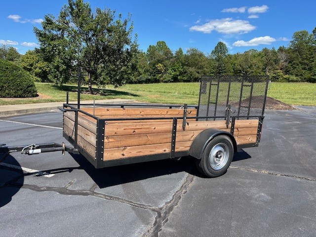 Open utility trailer for hauling and landscaping jobs in Winston-Salem, NC